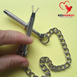 Tepelklemmen met ketting - RVS - Set van 2 - Borst - BDSM — thumbnail 5