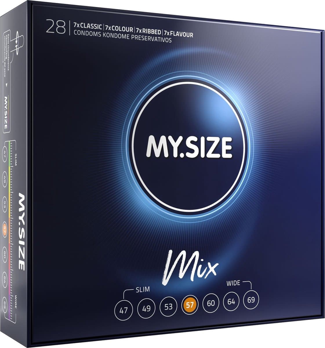 My Size Pro Mix Condooms 57 – 28 stuks — afbeelding 1