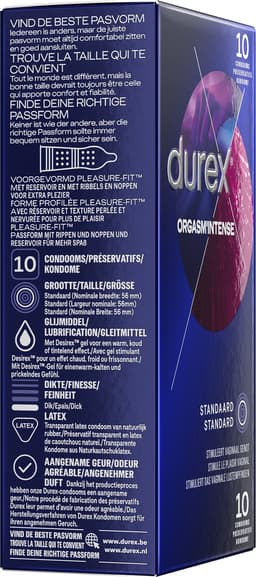 Durex - Orgasm Intense Condooms - 10 stuks — thumbnail 2