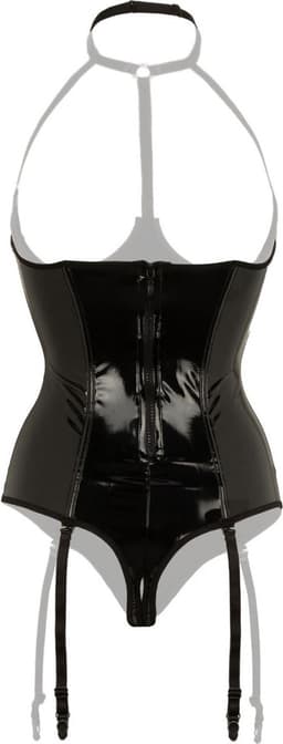 Body Met Open Cups Dark Desire - zwart — thumbnail 2