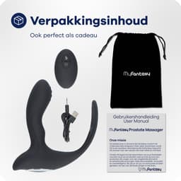 MyFantasy Prostaat Stimulator met Cockring - 42°C Prostaat Vibrator - Vibrerende Buttplug met Afstandsbediening - Sex Toys voor Mannen & Koppels - Anaal Vibrator - Anale Speeltjes - Vibrerende Buttplug Dildo - Kamasutra Seksspeeltjes Zwart — thumbnail 10
