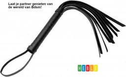 Leather-Cat-Tail-Hand-Whip-Bondage-Speeltjes-Pinwheel-BDSM-SM-Meesteres-Sado-Dildo-Vibrator-Penis-Buttplug-Sexy-Erotische- van Heble® — thumbnail 1