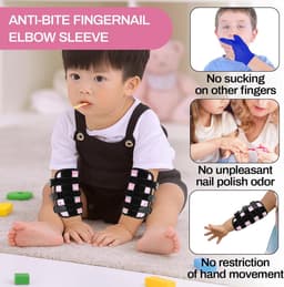 Duimzuigstopper Om Duimzuigen Af Te Leren En Nagelbijten Te Stoppen, Met Klittenbandsluiting, Verstelbare Duimbescherming, Anti-Nagelbijten — thumbnail 3