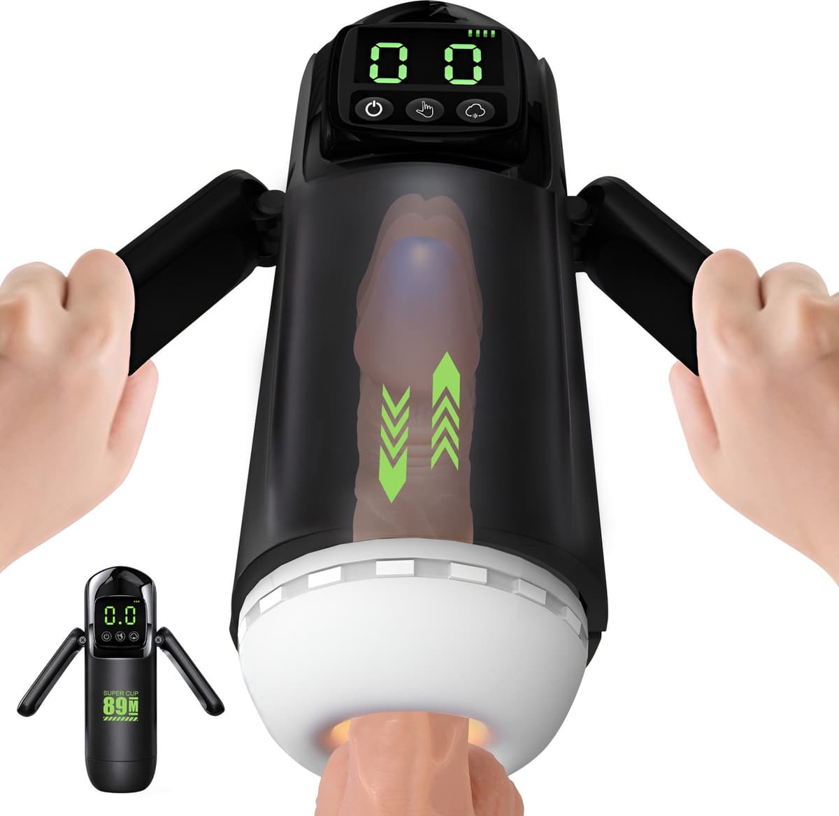 Tipstoys Elektrische Masturbator Man – Stimulator voor Mannen met 7 Vibratiestanden & 7 Zuigstanden – Oplaadbaar USB-C – Met LED Display en App Bediening — afbeelding 1