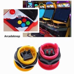 8 stuks drukknop compatibel met arcade machine games veelkleurige videogames knop games vervangende accessoires 4 kleuren — thumbnail 4