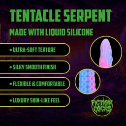 Fiction Cocks - Tentacle Serpent - Lange Anal Dildo - 50 cm - Purple/Blue — thumbnail 5