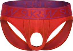 SUKREW U-Style V-Brief Vermilion - MAAT M - Erotisch Heren Ondergoed - Slip voor Man - Sexy mannen Slip — thumbnail 1