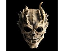 Doodshoofd-masker, horror, geest, Halloween, skelet, enge demonen, maskers, carnaval, Halloween, kostuum, cosplay, latex rekwisieten