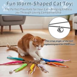 10 stuks kattenwormspeelgoed navullingen kat muur kattenspeelgoed — thumbnail 2