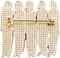 2 stuks Best Friends reversspeldjes, vijf zussen broche, Good Sisters Club emaille spelden, 3,2 cm x 3,1 cm (1,26 x 1,22 inch), metaal, geen edelsteen, 3.2cm x 3.1cm(1.26" x 1.22"), Metaal, Geen — thumbnail 5