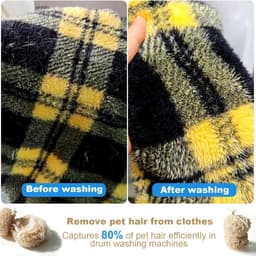 6 stuks anti-haren wasmachine, herbruikbare haarvanger, verwijdert dierenharen, effectief tegen dierenharen, luffa-spons voor dierenharen, douche, keuken — thumbnail 3