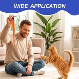 25 stuks vervangend aas voor kattenhengel, interactief kattenspeelgoed voor zelfbezigheid, kleurrijke worm-hangerset voor wandspeelgoed, 5 kleuren zeepaardjeswormen voor kittens jachtinstinct training — thumbnail 5