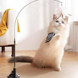 8 stuks reservekattenspeelgoed, kattenspeelgoed met belletjes, interactieve veerstaaf, kattenspeelgoedset, reserveveren voor kattenspeelgoed, kattenhengel, reserveveren, hanger voor katten — thumbnail 3