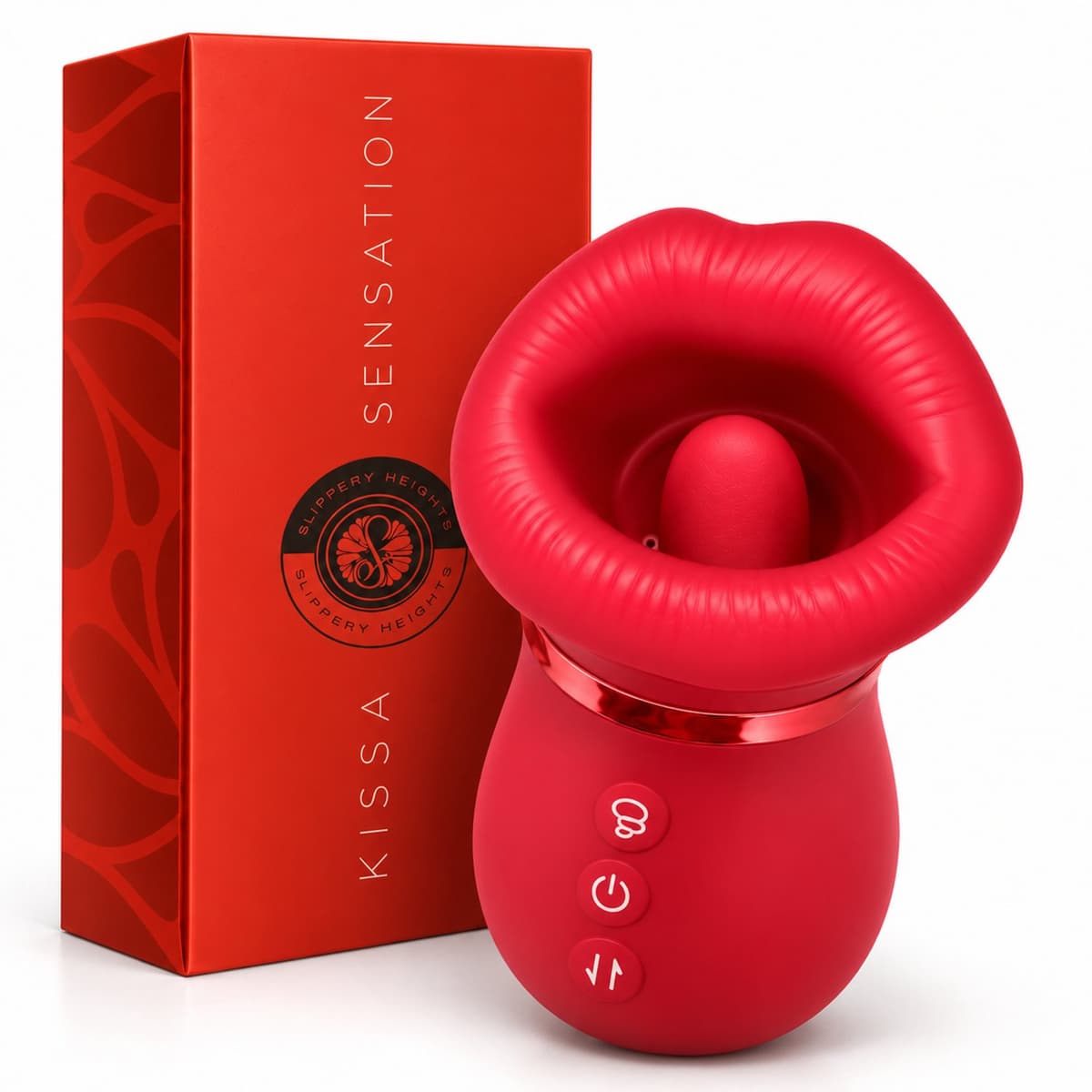 Tong Vibrator 3-in-1 - Clitoris Stimulator & Clitoris Zuiger met Likkende Tong - Vibrators voor Vrouwen Realistisch - Sex Toys voor Vrouwen en Koppels — afbeelding 1