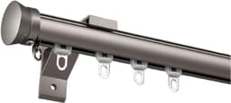 ain Rod Set Enkele/Dubbele Aluminium ain Pole met Clete Kits 7 Kleuren Beschikbaar 2.2m Lengte (1.1m x 2) Perfect voor Home Decor — thumbnail 1