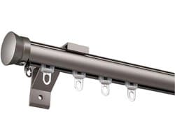 ain Rod Set Enkele/Dubbele Aluminium ain Pole met Clete Kits 7 Kleuren Beschikbaar 2.2m Lengte (1.1m x 2) Perfect voor Home Decor