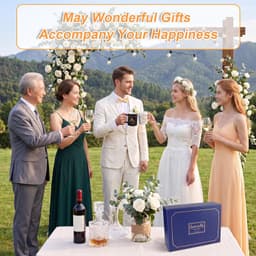 huwelijksgeschenkenset voor bruidspaar, 11-delig Mr en Mrs geschenken voor partnermok*2, lepel*2, schort*2, sokken*2 paar, wenskaart *1, verlovingscadeau jubileum cadeau voor bruiloft — thumbnail 4