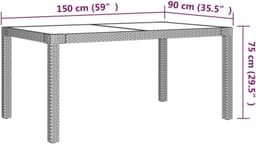 Terrasmeubelen tuinsofa meubelsets 5-delig tuin-eetgroep met kussen polyrotan grijs — thumbnail 5
