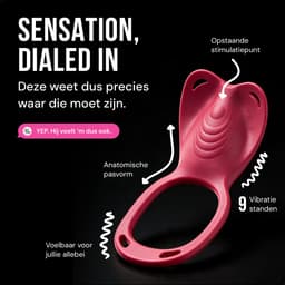 Just Pink Little Secret - Draagbare Koppel Vibrator met App & Afstandsbediening - Panty Vibrator onder Kleding - Clitoris Vibrator - Sex Toys voor Koppels - Vibrators voor Vrouwen — thumbnail 3