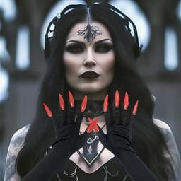 1 paar Halloween lange rode vingernagels handschoenen party kostuum lange nagels spookpoot heks duivel poot handschoenen voor kostuum Halloween party cosplay (zwart) — thumbnail 5