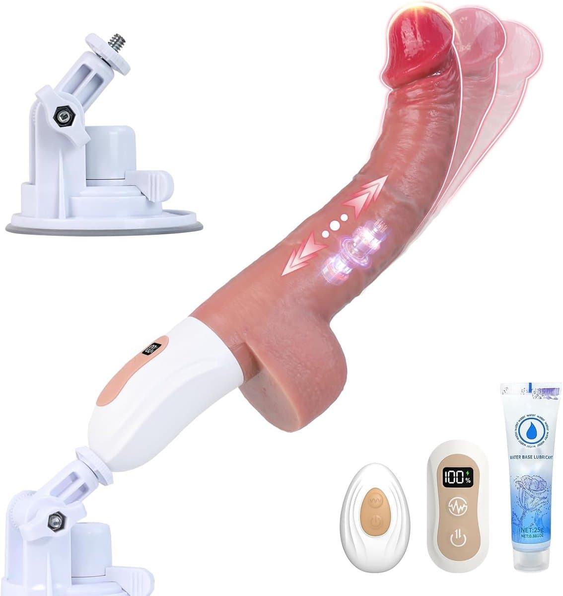 Realistische Vibrators Seksspeeltjes voor Vrouwen - Handsfree G-spot Vibrator met Stotende, Slingerende en Vibrerende Modi, Automatische Seksmachines Anale Dildo's Seksspeeltjes voor Koppels — afbeelding 1
