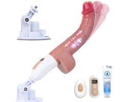 Realistische Vibrators Seksspeeltjes voor Vrouwen - Handsfree G-spot Vibrator met Stotende, Slingerende en Vibrerende Modi, Automatische Seksmachines Anale Dildo's Seksspeeltjes voor Koppels