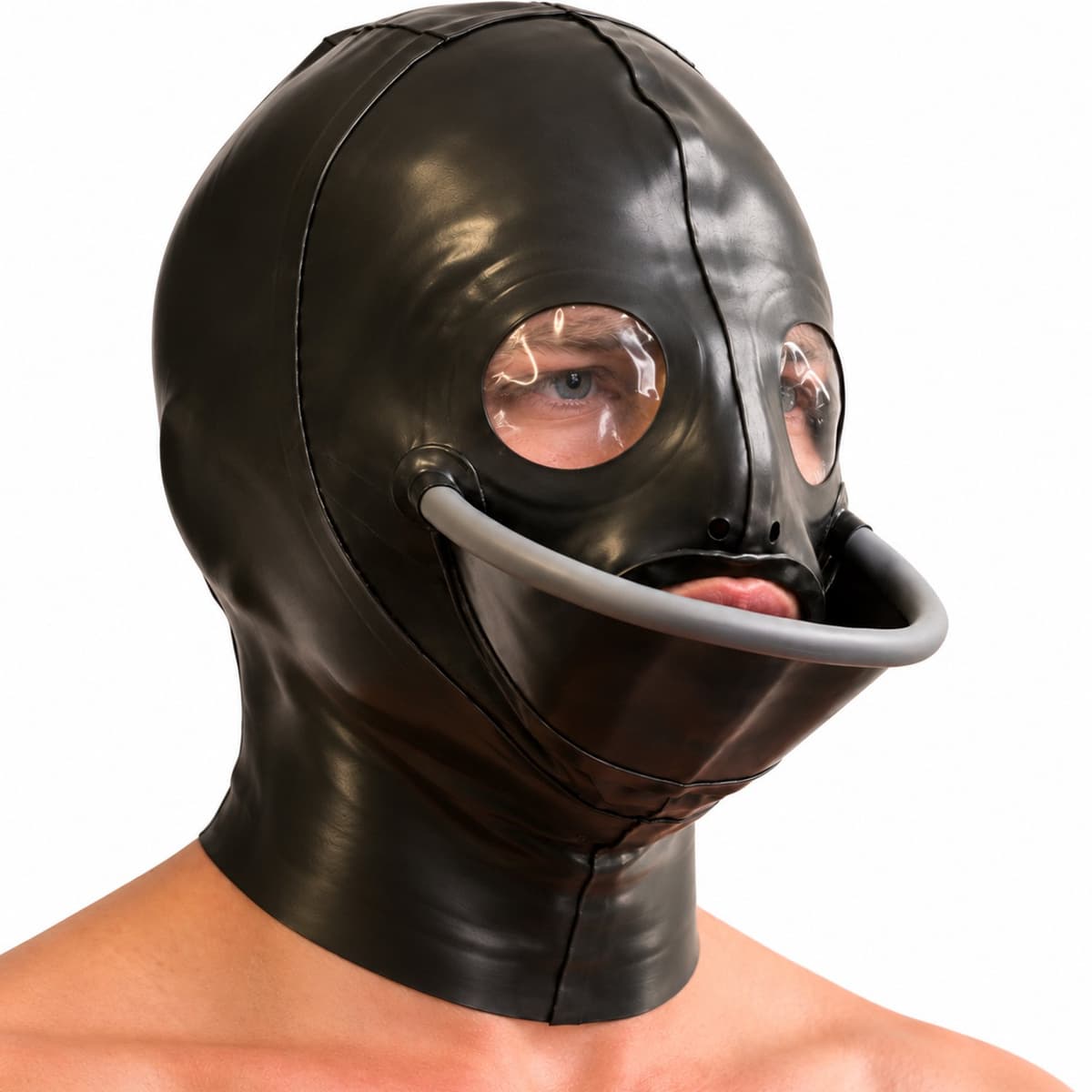 Latex rubberen masker - Trechter - Plas seks - BDSM - Maat S, L en M. — afbeelding 1