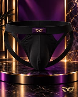 MySecretNL Low Waist Jock - Jockstrap - 100% Katoen - Zwart - Maat M — thumbnail 1