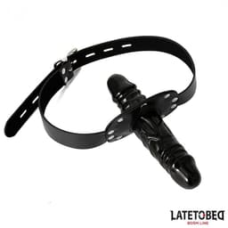 LATETOBED BDSM LINE Dubbele Penis Gag — thumbnail 1