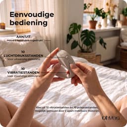 OHYES Pulse - Clitoris Stimulator & G Spot Vibrator - Luchtdruk Vibrators voor Vrouwen - Sex Toys voor Vrouwen - Beige — thumbnail 3