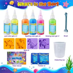 UNGLINGA Magic Water Elf Toy Set for Children, 6 Bottles Colour Gel - ShopVlot — thumbnail 2