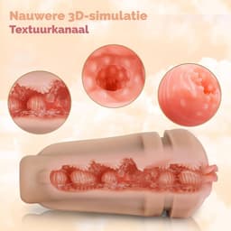 QUOVO® Sex Toys Voor Mannen Zelf Aftrekken - Mastrubator voor Man Elektrisch - Pocket Pussy - Mastrubators - Sex Toys Voor Mannen Prostaat – Inclusief Cock Ring – Discreet verpakt — thumbnail 5