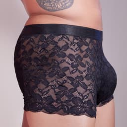 Klassiek Lace Boxershort Heren - Zwart - Nieuwe stijl - Lingerie voor Mannen - Onderbroek - Ondergoed - Zeer elastisch - Erotisch en sexy - Slip - Sexy - Boxershort - Zacht en comfortabel — thumbnail 3