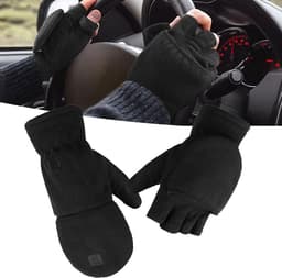 1 Pair Winter Gloves - Outdoor Windproof Fingerless Mittens met Flip Cover - Men Women Driving Gloves voor Driving - Cycling - Skiing (Size : M) — thumbnail 1