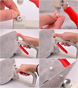 TSLBW Pearl Adjuster Nailed Bead Machine DIY Handmade Beaded Rivet Fastener Machine with 150pcs Imitation Pearl - ShopVlot — thumbnail 4