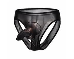Heren Slip met Penis Sleeve - Doorschijnend - Erotisch Ondergoed