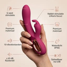 Lavesse Selene - Vibrators voor Vrouwen - Rabbit Vibrator - G-Spot & Clitoris Stimulator - 10 Standen - Waterdicht — thumbnail 2