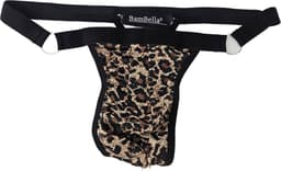 BamBella ® - ondergoed - maat Onesize S M L - Panter String heren onderbroek mannen — thumbnail 2