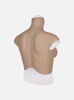 Siliconen Borsten- plus size L XL Borstprothese-Nep borsten- B cup- Cosplay- Travestie-Transgender-Crossdresser-Travestiet-100% siliconen-Breastplate- Oil Free- Non sticky- — thumbnail 5