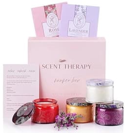 Aromatherapie kaars cadeauset - Verjaardagscadeaus voor vrouwen en unieke geschenken voor haar — thumbnail 1