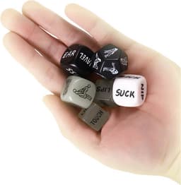 6x Erotische dobbelstenen - Sex dice - Sex dobbelstenen - Erotiek - Romantisch - 36 opties - Inclusief fluwelen zakje - Jonyx — thumbnail 3