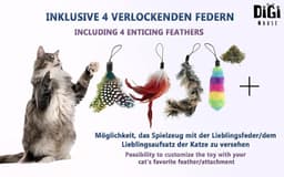 kattenspeelgoed met stemactivering en 4 reserveveren, elektrische — thumbnail 5