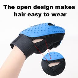 Washandschoen voor katten, kattenhandschoenen, borstel van siliconen, kattenborstel, hondenborstel, verzorgingshandschoen voor huisdieren, premium massagehandschoen voor — thumbnail 3