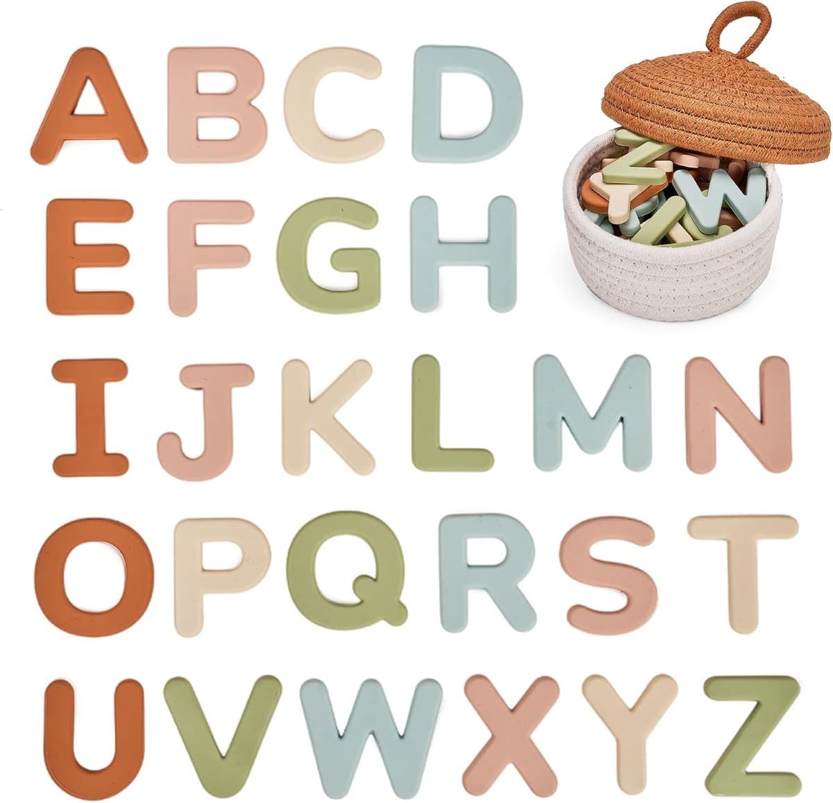 Magnetische letters, 26 ABC-koelkastmagneten in hoofdletters voor peuters en kinderen, baby leren koelkast speelgoedset, kleuterverjaardagscadeau voor jongens en meisjes vanaf — afbeelding 1