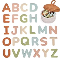 Magnetische letters, 26 ABC-koelkastmagneten in hoofdletters voor peuters en kinderen, baby leren koelkast speelgoedset, kleuterverjaardagscadeau voor jongens en meisjes vanaf — thumbnail 1