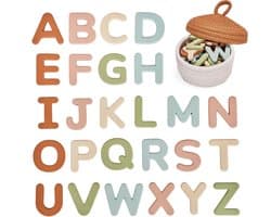 Magnetische letters, 26 ABC-koelkastmagneten in hoofdletters voor peuters en kinderen, baby leren koelkast speelgoedset, kleuterverjaardagscadeau voor jongens en meisjes vanaf