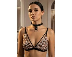 Zwarte Halsband Choker Halssieraad Kunstleer Handgemaakt Standaard Maat Elegante Nekband Accessoire