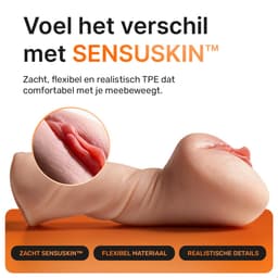 Sensual Desire® Triple Pocket Pussy Set - 3 Verschillende Sleeves - Mond, Vagina & Anus - Masturbator voor Man - Realistisch & Zacht - Sex Toys voor Mannen — thumbnail 5