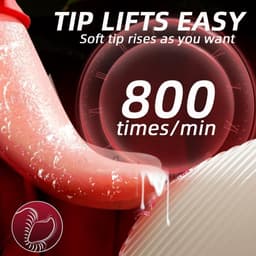 Likkende Tong Vibrator voor Vrouwen, Clitorisstimulator met Zuigfunctie, 10 Likstanden & 10 Zuigstanden, Siliconen, Waterdicht en Oplaadbaar — thumbnail 5