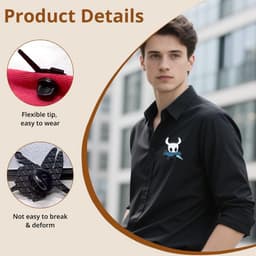 4 stuks Hollow Knight Pin Cartoon Anime Badge Pins Buttons Stekker Emaille Speld voor DIY Kleding Trui Shirt Jas Kleding Tas — thumbnail 2